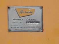 WARMAN MK4 8 TON TRACTOR CRANE