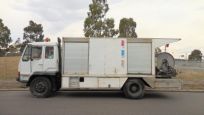 MITSUBISHI FM517 WATER JETTING TRUCK WITH SEWER CLEANER